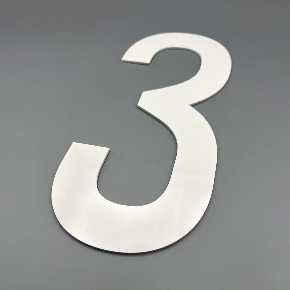 Numéros d'étage plexi blanc