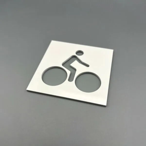 Local à vélo - Plexi blanc